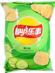 Lays Potato Chips Cucumber Flavor 黃瓜味 70g (2 bags)