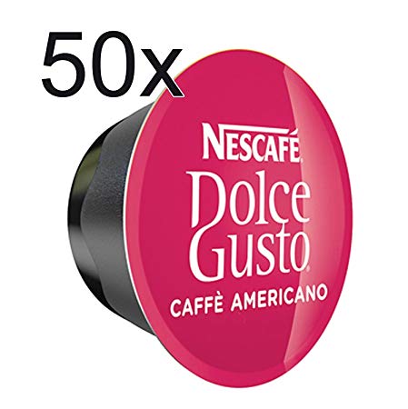 50 x Nescafe Dolce Gusto Coffee Capsules - 50 x Americano Capsules