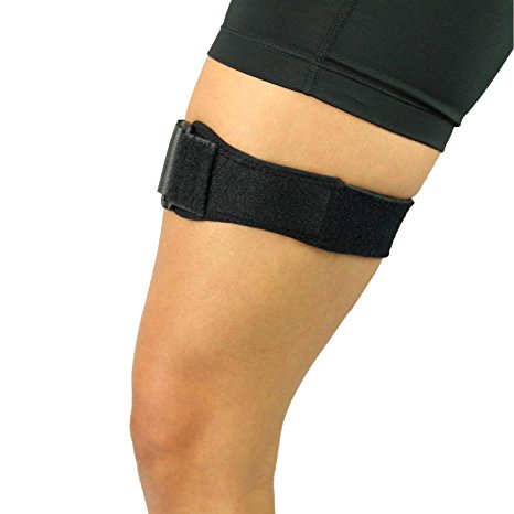 IT Band Strap by Vive - Iliotibial Band Compression Wrap - Outside of Knee Pain, Hip, Thigh & IT Band Syndrome Support Brace for Running and Exercise