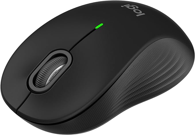 Logitech Signature M550 Wireless Mouse - for Small to Medium Sized Hands, 2-Year Battery, Silent Clicks, Customizable Side Buttons, Bluetooth, Multi-Device Compatibility - Black