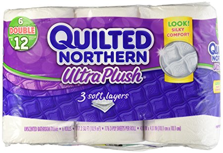 Quilted Northern Ultra Plush Bath Tissue, 6 Double Rolls