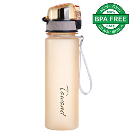Towond 16Oz/500ml Tritan Wide Mouth Water Bottle Leak Proof BPA-Free One-Click Open Portable Cup for Sports Outdoor