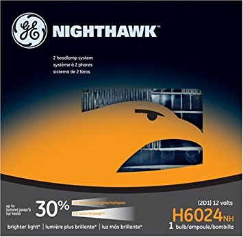 GE H6024NH Nighthawk Automotive Headlight Bulb, Pack of 1