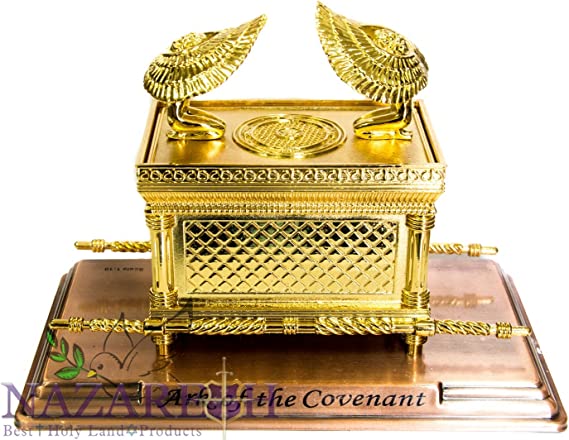 Statue Copper Ark of the Covenant 11" Jewish Testimony Judaica Israel Gift XL