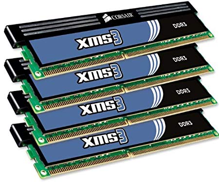 Corsair CMX16GX3M4A1333C9 XMS3 16GB (4x4GB) DDR3 1333MHz C9 Memory Kit 1.5V