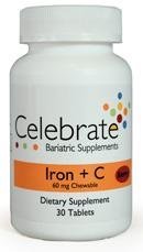 Celebrate Iron   C 60 mg chewable Berry 30 ct.
