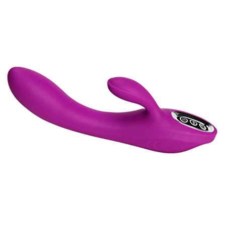 Tracy’s Dog Vibrating G-spot Vibrator,Silicone Powerful Dual Motors Vagina and Clitoris Stimulation Rabbit Massager,Adult Rechargeable & Waterproof Sex Vaginal Toy for Women Men Couples Lover