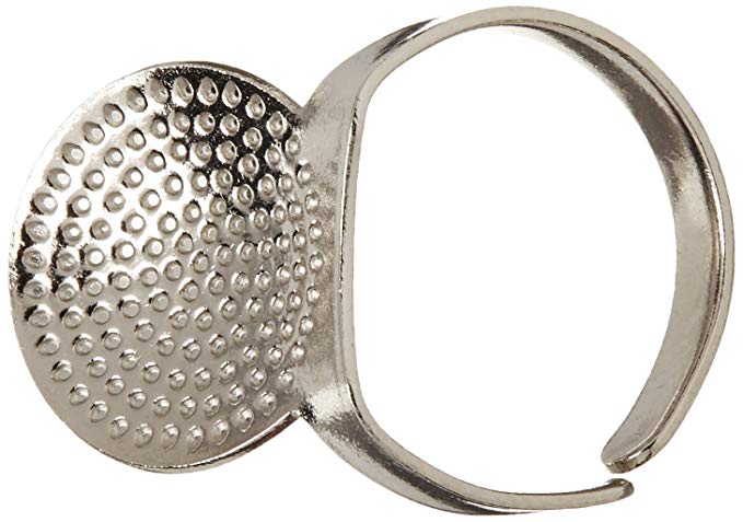 Clover Adjustable Ring Thimble with Plate, 1