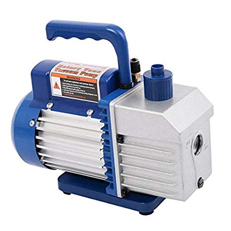 Goplus Vacuum Pump 1/3HP Rotary Vane Deep Refrigerant R410a R134a HVAC AC Air Tool with 1/4" Flare Inlet Port (Single Stage 5CFM)