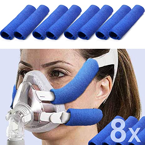 8 Pack CPAP Headgear Strap Covers, Universal and Reusable CPAP Strap Covers, Soft-Fleece Strap Pads, Reduce Red Marks, Great Value Kit Supplies
