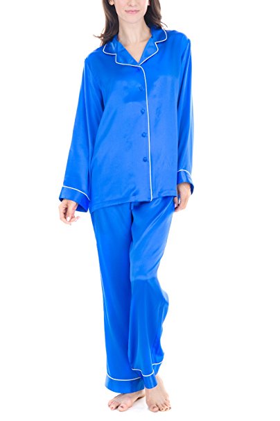 OSCAR ROSSA Women's Luxury Silk Sleepwear 100% Silk Pajamas Set