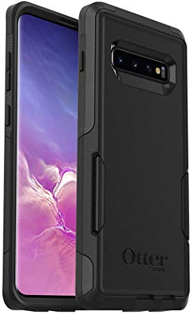 OtterBox COMMUTER SERIES Case for Galaxy S10  - Retail Packaging - BLACK (Renewed)