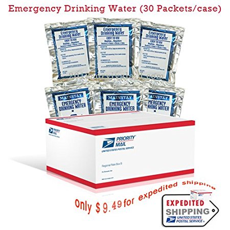 Emergency Drinking Water (30 Packets/case) 9 Lbs