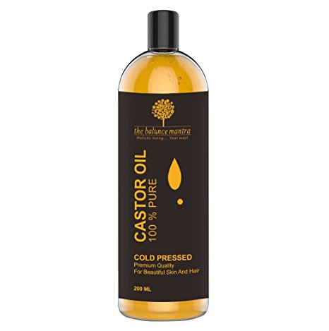 The Balance Mantra Premium Cold Pressed 100% Pure Unrefined Hexane-Free Castor Oil For Skin And Hair 200Ml