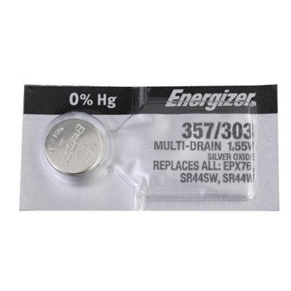 Energizer 357 / 303 SR44 AG13 Silver Oxide Watch Battery