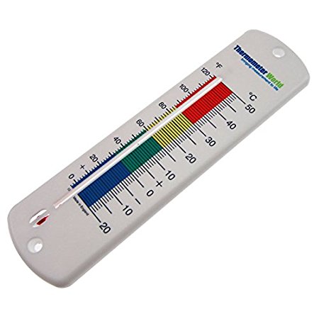 Large 240mm Wall Thermometer Garden Greenhouse Home Office Room Use Indoor or Outdoor **UK Made - Two Year Warranty**