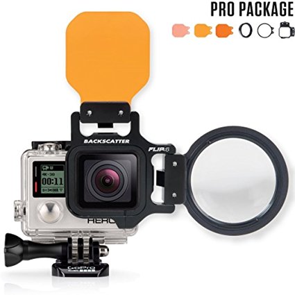 Backscatter FLIP4 Pro Package with SHALLOW, DIVE & DEEP Filters &  15 MacroMate Mini Lens for GoPro 3, 3 , 4