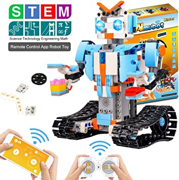 Longruner Building Blocks Robot Kit for Kids,Remote APP Control Robot Toys Engineering Science Educational Building Toys for 8,9-12 Year Old Boys and Girls