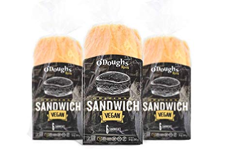 O'Dough Gluten Free Sandwich Bread, Presliced Sandwich Thins, 18 ounce [3 Packs]