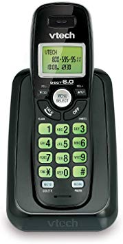 VTech CS6114-11 DECT 6.0 Cordless Phone with Caller ID/Call Waiting, Black with 1 Handset