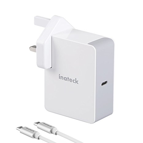 Inateck 45W USB C Wall Charger Portable Power Delivery PD Charger Adapter for MacBook 12", 2016 MacBook Pro, iPad Pro, Chromebook Pixel, Nintendo Switch, Nexus 5X, Samsung S8 and More, White(UCC1001)