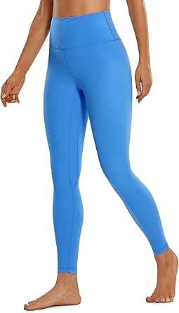 CRZ YOGA Womens Brushed Naked Feeling Workout Leggings 25" / 28"- High Waisted Gym Compression Tummy Control Yoga Pants