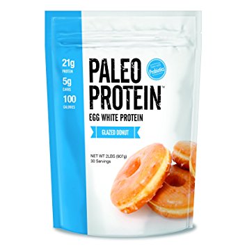 Paleo Protein Powder Glazed Donut (2 LBS Total)(30 Servings Total) (Keto/Low Carb) (Soy/GMO/Gluten Free)