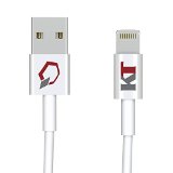 Apple MFi Certified Kash TechnologyTM Lifetime Guarantee 3ft iPhone 5 and 6 Charging Cable Premier Series Lightning Cable Rapid Charge Technology 8 pin to USB Sync Cable and Charger Compatible with iOS 7 and 8 for Apple iPhone 5  5s  5c  6  6 Plus  iPod 7  iPad Mini  Mini 2  Mini 3  iPad 4  iPad Air  iPad Air 2 1m  32ft Cord 1 Pack