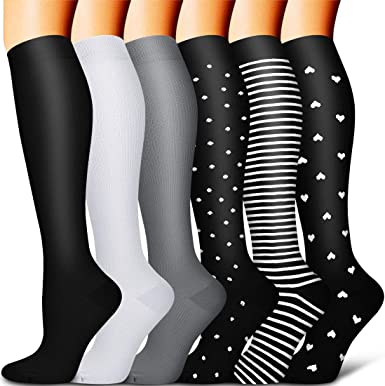 Compression Socks for Women and Men Best for Running, Athletic Sports, Travel