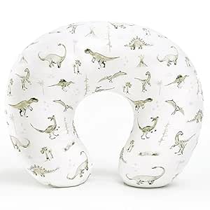 GRSSDER Nursing Pillow Cover Stretchy Minky Removable Nursing Covers for Breastfeeding Pillows, Ultra Soft Comfortable Slipcover for Boy and Girls, Stylish Pretty Dinosaur