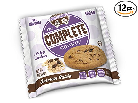 Lenny & Larry's The Complete Cookie, Oatmeal Raisin, 4-Ounce Cookies (Pack of 12)