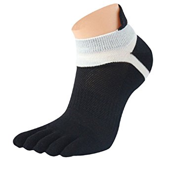 Malloom® 1 Pair Men Mesh Meias Sports Running Five Finger Toe Socks