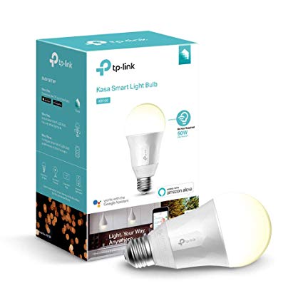 Kasa Smart WiFi Light Bulb by TP-Link – 50W Equivalent, No Hub Required, Works with Alexa & Google (KB100)