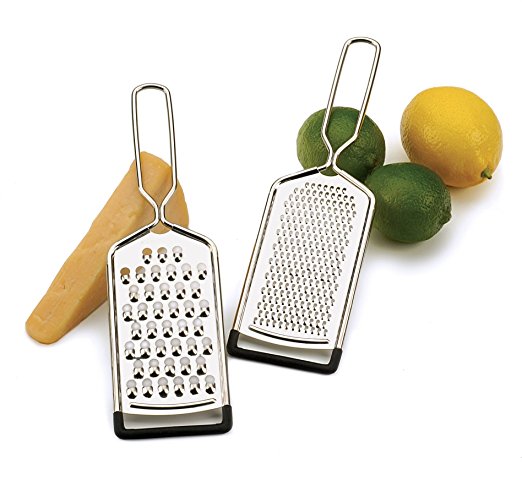 RSVP Endurance Stainless Steel Cheese Graters, Set of 2