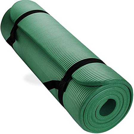 Aduro Sport Yoga Workout Mat, 0.39-inch Extra Thick Yoga Foam Mat for Home Gym Exercise Mat with Carrying Strap