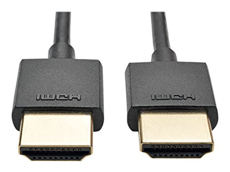 Tripp Lite Slim High-Speed HDMI Cable with Ethernet and Digital Video with Audio, UHD 4K x 2K (M/M), 6 ft. (P569-006-SLIM)