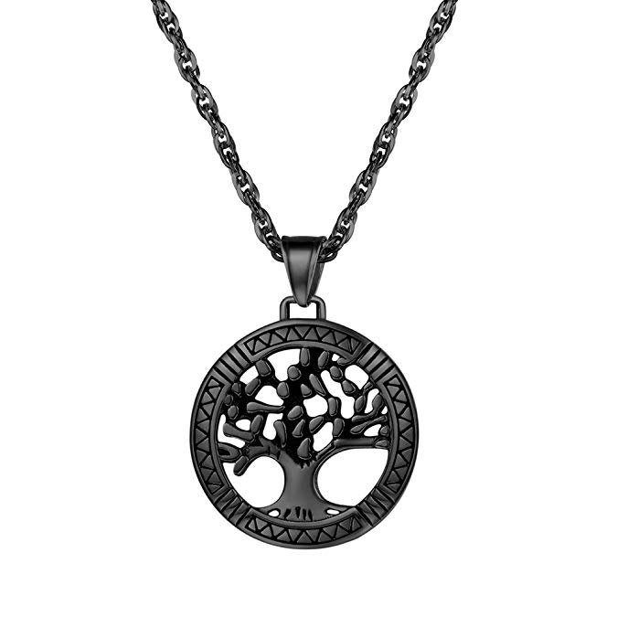 PROSTEEL Tree of Life Pendant Family Tree Necklace Men Women Jewelry 316L Stainless Steel Girl Gift
