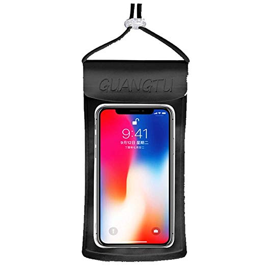 CB Premium Waterproof Pouch Bag with Adjustable Strap Quadruple Defence Best Way to Keep Your Phone and Valuables Dry and Safe - Perfect for Boating Swimming Snorkeling Kayaking Beach Water Parks