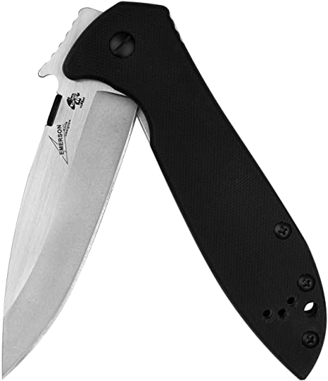 Kershaw Emerson CQC-K Pocket Knives, Manual Opening Folding Knife with Wave Shaped Feature, Multiple Styles