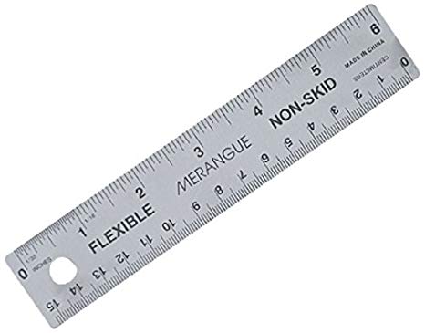 Merangue 6-Inch/15cm Stainless Steel Ruler