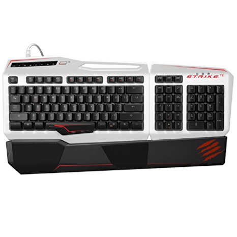 Mad Catz S.T.R.I.K.E.TE Tournament Edition Mechanical Gaming Keyboard for PC -Gloss White