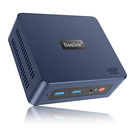 Beelink Mini S Intel 11th Gen N5095 Processor(4C/4T,4M Cache,up to 2.9GHz),Mini Computer 8GB RAM DDR4/256GB SSD,Mini PC,Win11,4K@60Hz,Gigabit Ethernet,WiFi5,BT4.0,Fan,Dual HDMI, Support Auto Power On