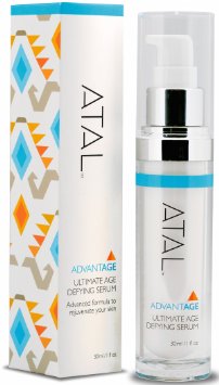 Anti Ageing Serum by ATAL - Best Anti Wrinkle Moisturiser Cream - Stimulates Collagen - Powerful Antioxidants - Firms and Hydrates Skin - Effective Skincare Product for Women and Men - 1oz30ml