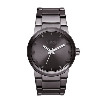 Nixon Cannon Gunmetal Dial Gunmetal Ion-plated Mens Watch A1601885