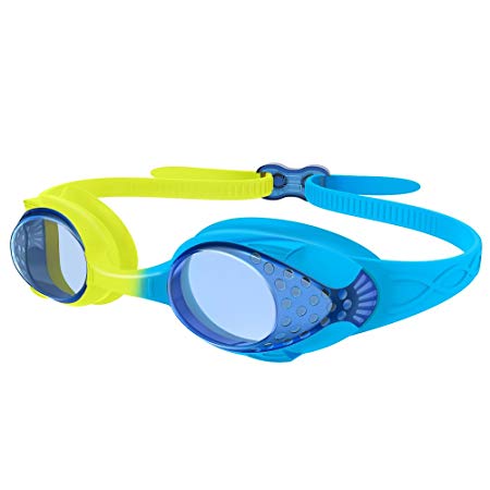 OutdoorMaster Kids Swimming Goggles - Fun Fish Style Children (Age 4-12) Leakproof Design, Shatterproof Anti-Fog Lens & Quick Adjustment Clasp - 100% UV Protection