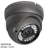 R-Tech RVD70B 800TVL Outdoor Dome Security Camera with Night Vision and 28-12mm Varifocal Lens