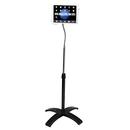 CTA DIGITAL Height-Adjustable Gooseneck Floor Stand for iPad 2/3 (PAD-AFS)