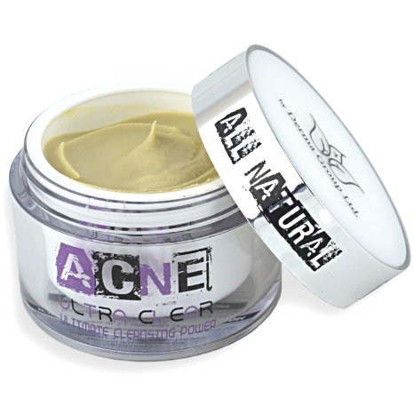 Natural Acne Treatment Cream - Best Non Greasy Organic Spot Remedy for Cystic and Hormonal Acne Suitable for Adult and Teenage use Day and Night and EU Certified - Start Clearing Your Acne Today