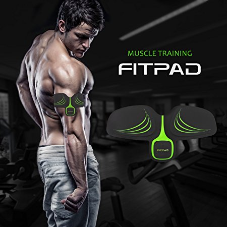 FITPAD Abdominal Trainer ,Body Arms Tricep Toner Automatic Muscle Fitness Light Wearable Individuation Workout Gym and Home Fitness Machine Build Muscles of Abdomen Arms