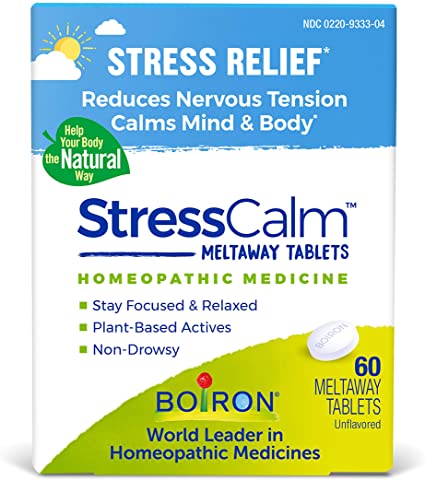 Boiron Stresscalm Homeopathic Medicine for Stress Relief, 60 Count